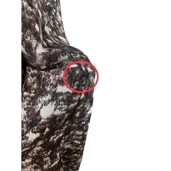 Joie Printed 100% Silk Shift Dress Black/Ivory Size Small - Picture 13 of 13